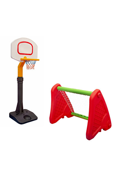 MUPARK Basket Potası ve Minyatür Kale Spor Seti - Anaokulu - Kreş - Çocuk Oyu...
