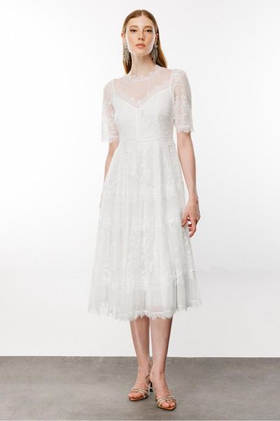 Nefeli Nefeli Lace Evening Dress