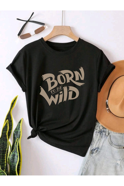 FAVORİST BORN TO BE Štampano UNISEX LETNJA Pamuk paket majica kratkih rukava