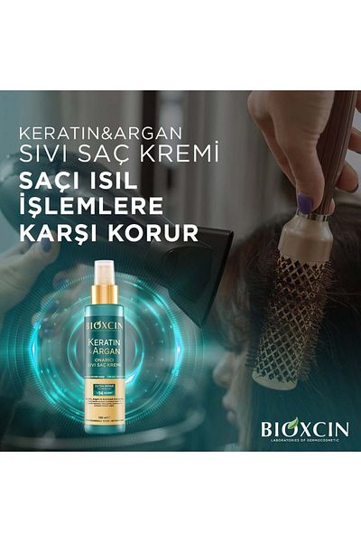 Bioxcin Keratin Argan Onarıcı Sıvı Saç Kremi 2X150ml