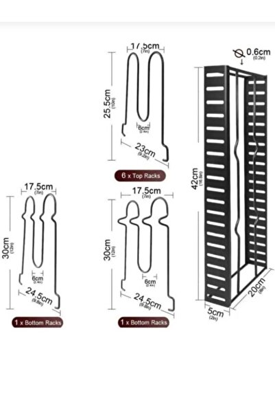 METALAY Edény- és serpenyőrendező szekrény belül-külső 8 szintes, állítható magasságú polc