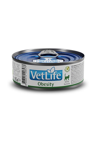 Farmina Vet Life Obesity Wet Cat Food - 85 g - Pack of 12
