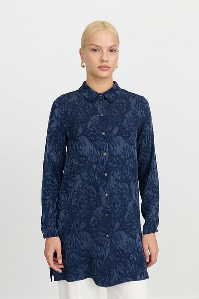 Nihan Premium Shirt Collar Navy Blue