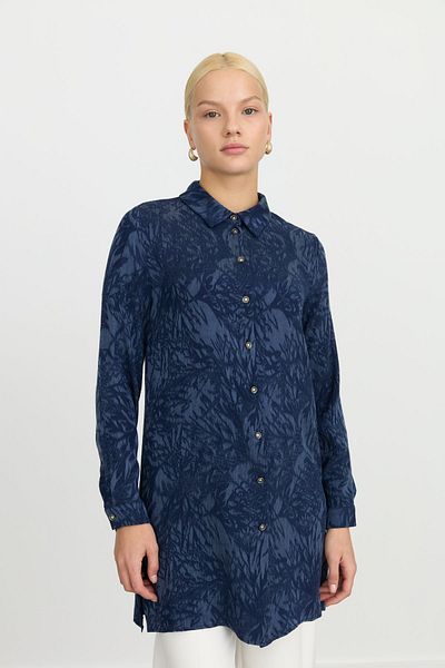 Nihan Premium Shirt Collar Navy Blue
