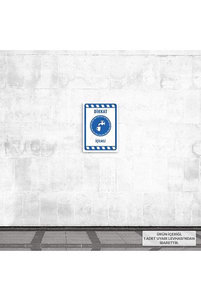 Posterya Ul01950-A5 - No Drinking Warning Sign (15.4×21.6cm)