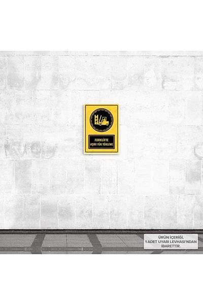 Posterya Ul01049-A5 - Forklift Overload Warning Sign (15,4×21,6cm)
