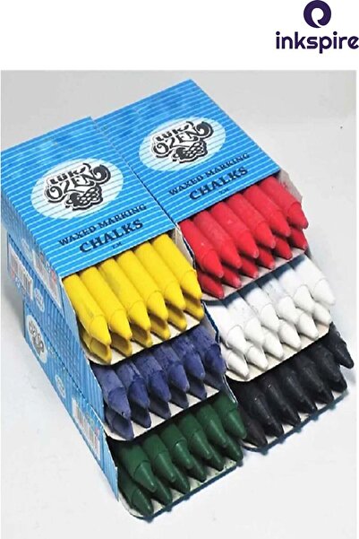 inkspire Yağlı Tebeşir 12 Li 1 Paket Waxlı Tebeşir Terzi Dikiş İşareti Tebeşiri Waxed Marking Chalk Vakslı