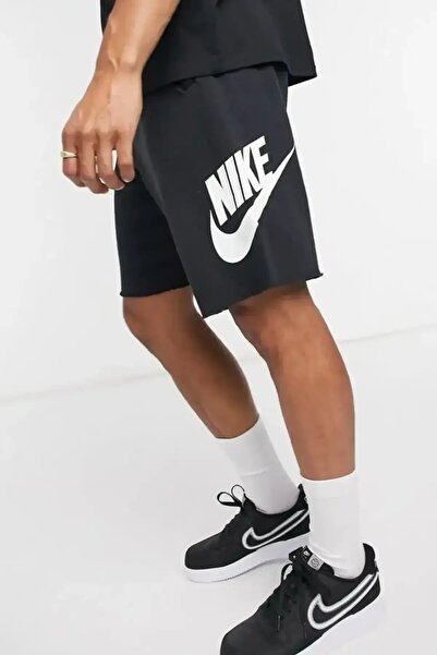 Nike Sportswear Sport Essentials French Terry Alumni Bol Kesim Siyah Erkek Spor Şort