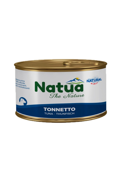 Natua طعام كلاب معلب من التونة الطبيعية في الجيلي - عبوة من 12 قطعة، 150 غرام