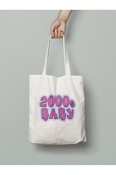 Akumastik 2000-ih Baby - Platnena torba iz 90-ih 35x40 cm - Velika torba