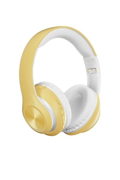 Bluetooth Kulaklık Kablosuz Sarı