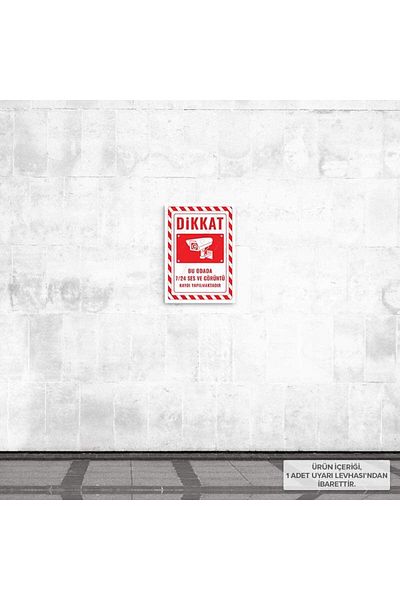 Posterya Ul02479-A4 - Audio and Video Recording Is Taking Place in This Room 24/7 Warning Sign (21.6×30.3cm)