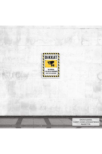 Posterya Ul02480-A4 - Audio and Video Recording Is Taking Place in This Room 24/7 Warning Sign (21.6×30.3cm)
