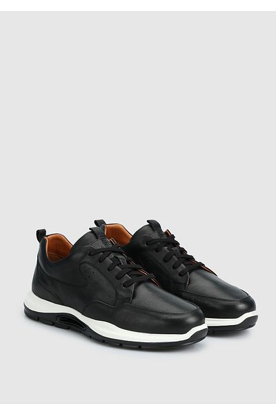 Dr.Flexer Black Leather Men's Shoes