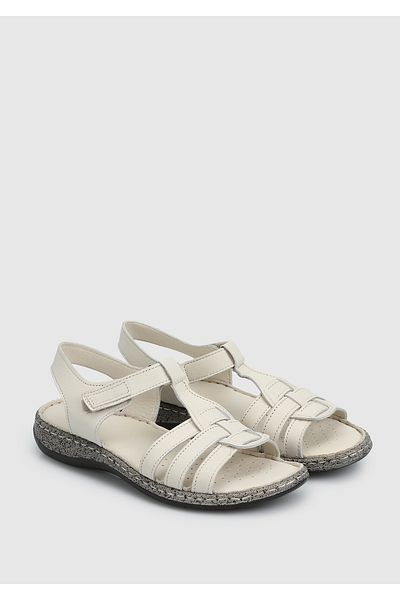 Eclipse Ecru Leather Women's Comfort Sandals