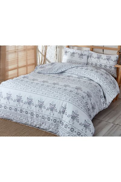 SENLİFE Cotton Single Belysima Duvet Cover Set - Elastic