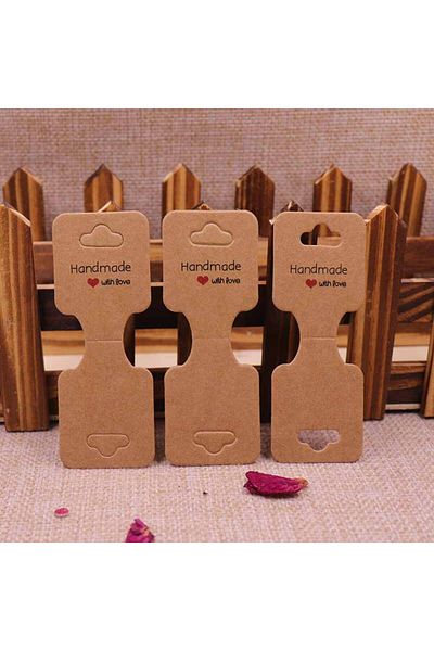 Choice krafthd New 50pcs/lot 3.5*9cm New Necklace Card Pendant/Hair Clicp DIY Necklace Card Custom Logo