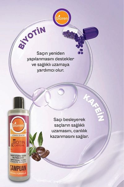 Bioren Biotin & Caffeine Anti-Hair Loss Shampoo 350ml