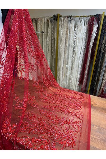 Metroteks Tekstil Metroteks Lüks Pul ve Taş İşlemeli Gelinlik, Nişanlık Ve Ab...