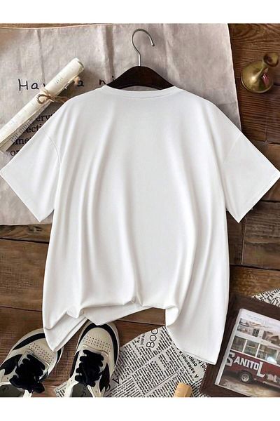 EVIus Μπλουζάκι με στάμπα χελώνας Oversize Crew Neck