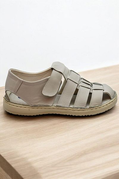 ISPARTALILAR Ayakkabiburada 033 Daily Genuine Leather Men's Sandals Shoes
