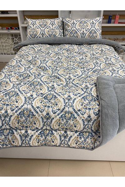 Sudem Home Collection Πάπλωμα διπλής όψης Luxury Welsoft Elite Πάπλωμα μαλακό φλις και μαξιλαροθήκη