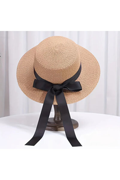 laviyonsa نموذج جندول من القش الفاخر قبعة الشاطئ في الشمس