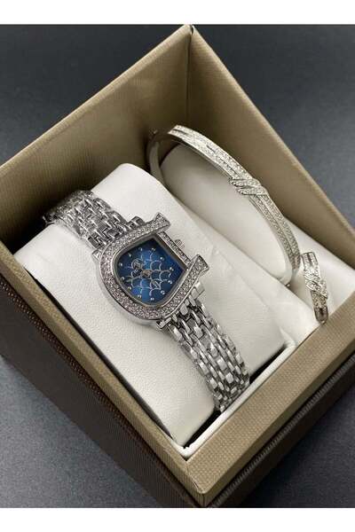 RİVOLİ طقم ساعات ريفولي النسائية مع سوار وخاتم