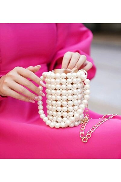 NY BAGS Τσάντα Inci, Γυναικεία Σειρά Beanch Inci Cylinder, Κρεμ Εσωτερική Τσά...