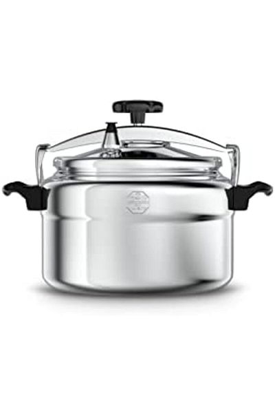 ALSAIF Aluminum Pressure Cooker Size: 30 Liter Color: Silver