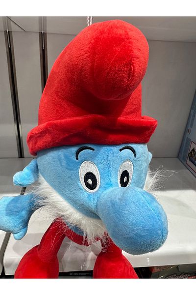 YVZ Smurfs Lost Village Smurf Father, Smurf in Glasses, Smurfette, Smurf Plush Toy 45cm