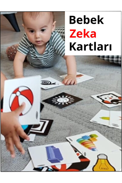 Schmülzer 3' Lü Bebek Gelişim Seti - Tummy Time Ayna Zeka Kartları Çok Amaçlı Zincir Oyun Halkası