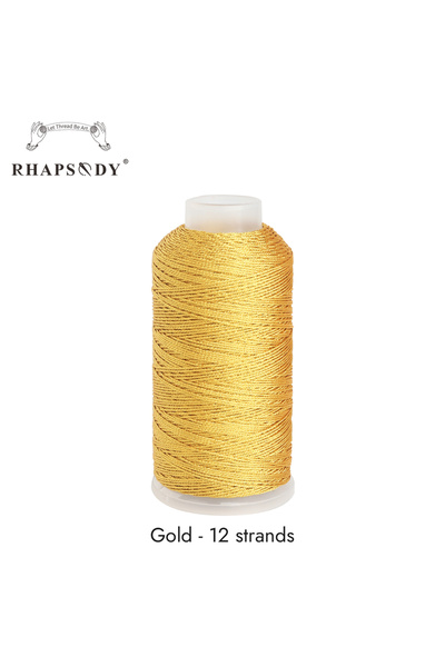 Choice خيط رابسودي معدني ذهبي مكون من 12 خيطًا، 3/6/9/12 خيطًا، خيط مجوهرات، ...