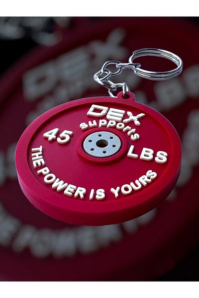Dex Supports Sportsman Silicone Keychain Fitness Model Miniature Plate