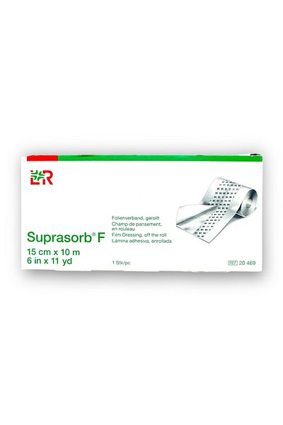 Lohmann & Rauscher Suprasorb F Roll Film - غطاء الوشم والجروح 15 سم × 10 م - المرجع 20469