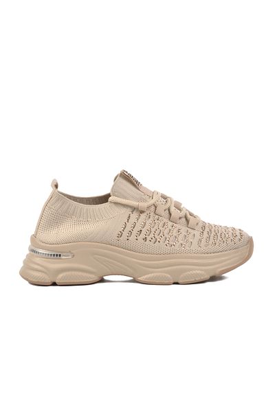 WALKWAY Beige Knitwear Lightweight Women's Sports Shoes Lexa 130 g