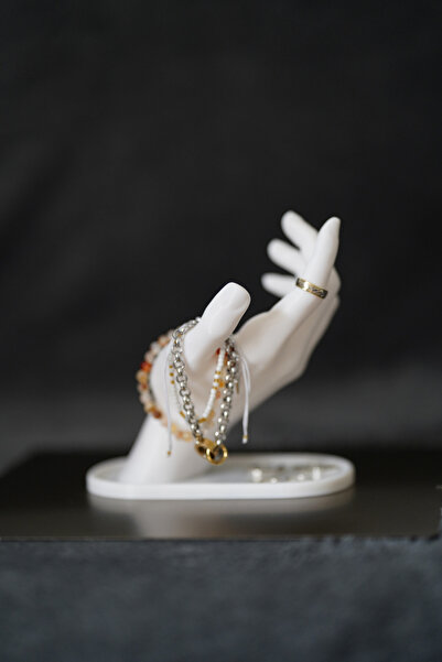 Print Wizzard حامل مجوهرات محمول، منظم أنيق للخاتم والقلادة والسوار والمجوهرات