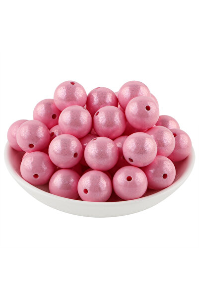 Choice 15 مم 20 قطعة من خرز السيليكون الوردي الكوارتز 20 قطعة من خرز السيليكو...