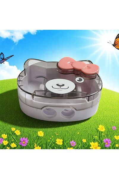Polin Cute Kitty Double Blade Cat Pencil Sharpener
