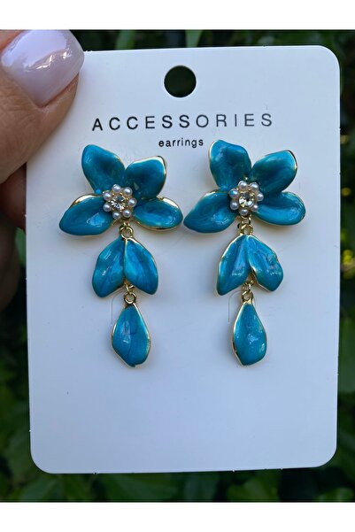 Gozibygoz Flower Figured Dangle Earrings