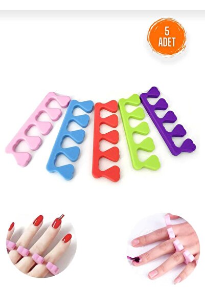 lawrenceshop 5 Adet El Ayak Parmak Ayırıcı Manikür Pedikür Aparatı Takma Tırn...