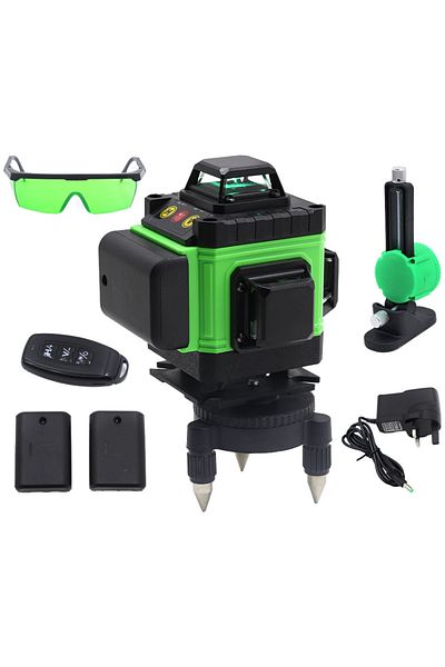 Generic Laser Level Meter Green 16 Line For Leveling And Planning