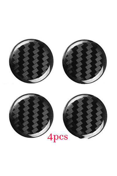 Choice 4 قطع من ألياف الكربون 20 مم غطاء ثقب مفتاح باب السيارة ملصق حماية ثقب...
