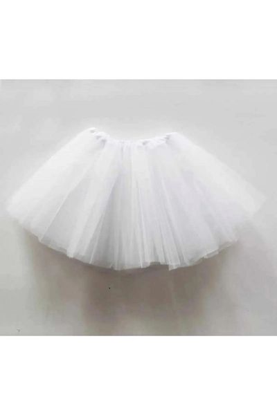 miniklife Girl's Elastic Waist 23 April 29 October 10 November 19 May Show White Tutu Skirt