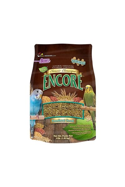 BROWNS Encore Classic Natural Parakeet Food - 1.81 Kg Pack Of 2