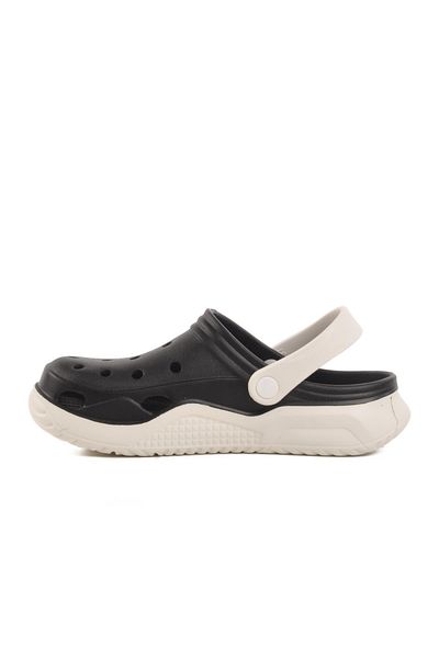 WALKWAY Black-White Unisex Sabo Slippers Stella Z Lightweight Home Cook
