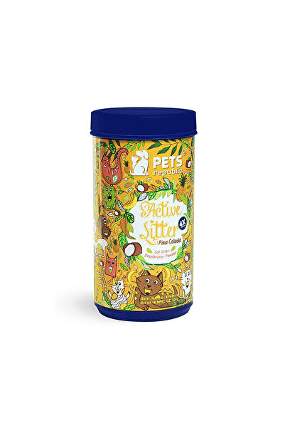 Pets Republic مسحوق مزيل للرائحة من رمل القطط بنكهة بينا كولادا - عبوة من 3 ق...