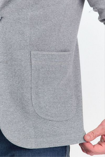 Savira Slimfit Ανδρικό Αθλητικό Μπουφάν Πλεκτό Βαμβακερό Μικτό Ύφασμα Πλήρες Stretching Fabric Νέας σεζόν