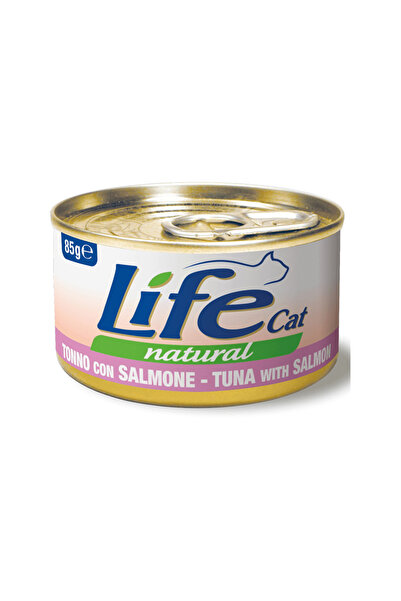 Life Cat Natural Tuna With Salmon Canned Cat Food - 85 G Pack Of 12