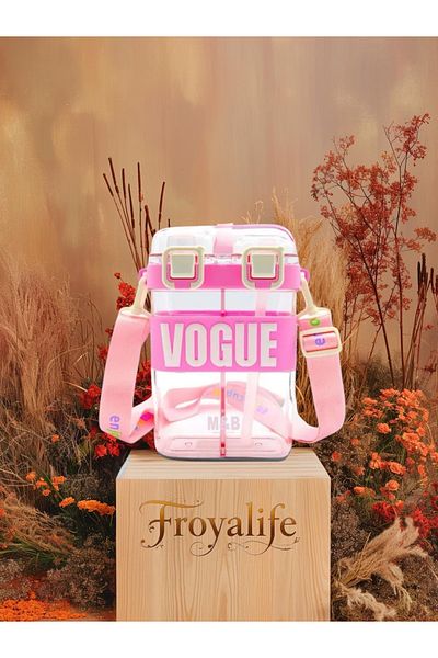 froyalife Quality School Student Stylish Design Double Compartment Double Drinking Children's Water Bottle Flask